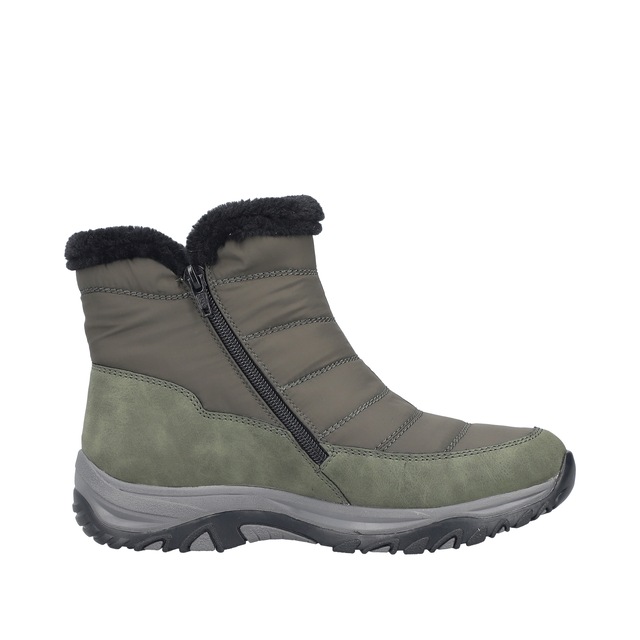Rieker Winterboots Winterstiefelette, Snowboots mit Reißverschlüsse und Warmfutter