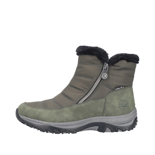 Rieker Winterboots Winterstiefelette, Snowboots mit Reißverschlüsse und Warmfutter