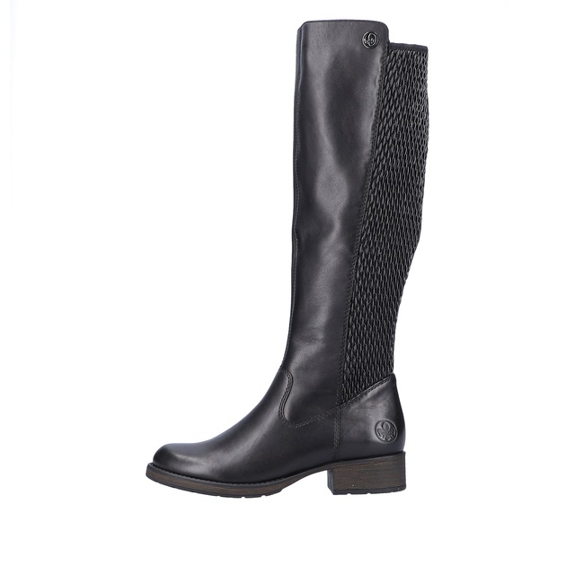Rieker Stiefel Langschaftstiefel mit Stretch am Schaft, Blockabsatz
