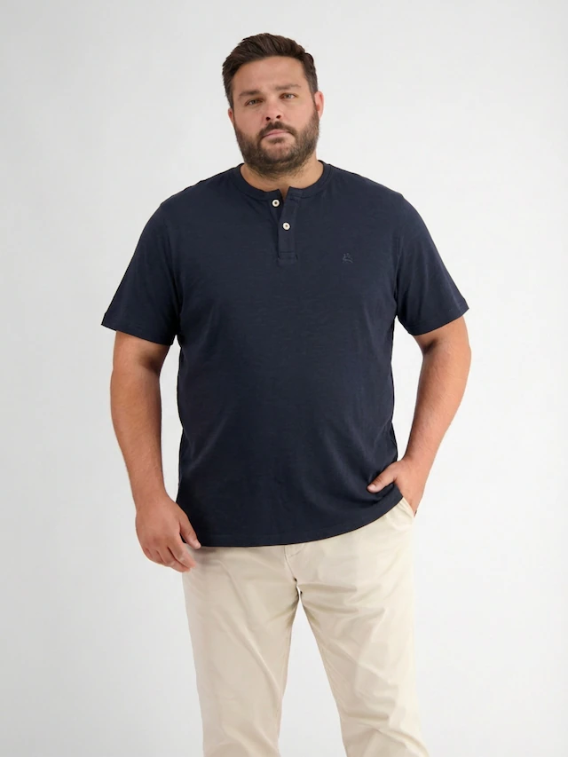 LERROS T-Shirt »T-Shirt mit Rundhalsausschnitt, grosse Größen« Herren T-Shirt Übergröße, 100% Baumwolle, Einfarbig, Kurzarm
