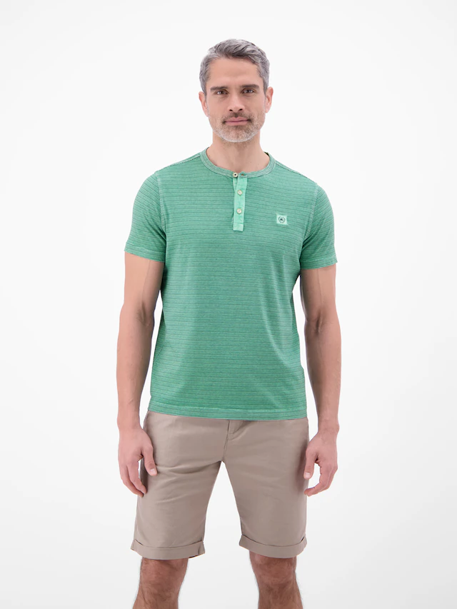 LERROS T-Shirt »T-Shirt in Fineliner-Optik, Rundhalsausschnitt«