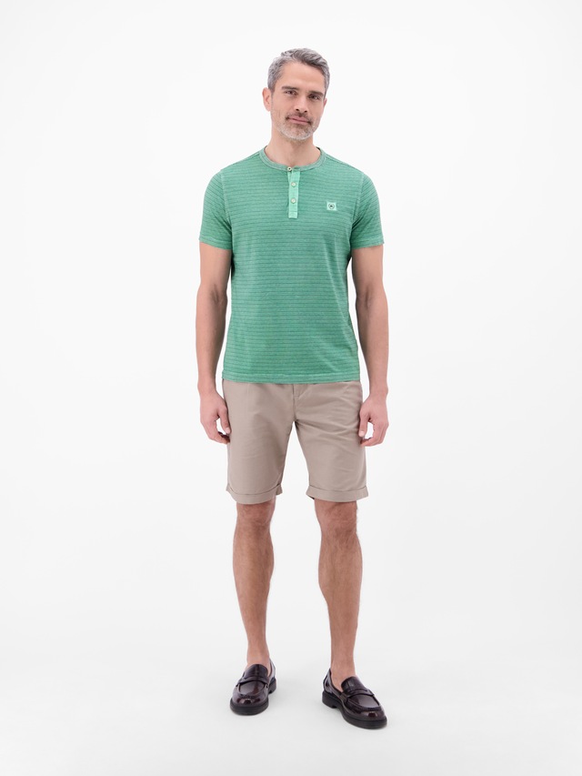 LERROS T-Shirt »T-Shirt in Fineliner-Optik, Rundhalsausschnitt«