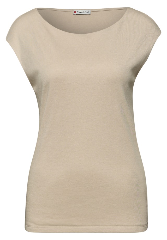STREET ONE T-Shirt mit U-Boot-Ausschnitt