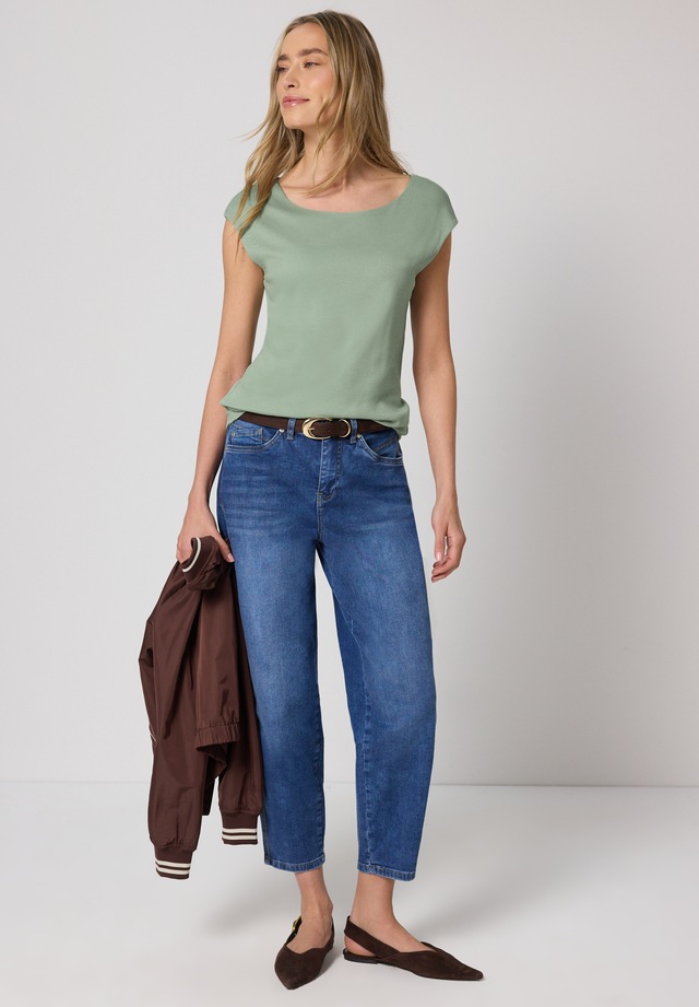STREET ONE T-Shirt mit U-Boot-Ausschnitt