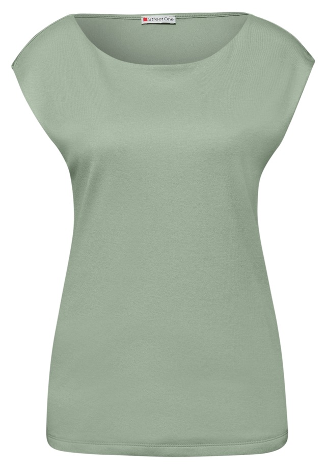 STREET ONE T-Shirt mit U-Boot-Ausschnitt
