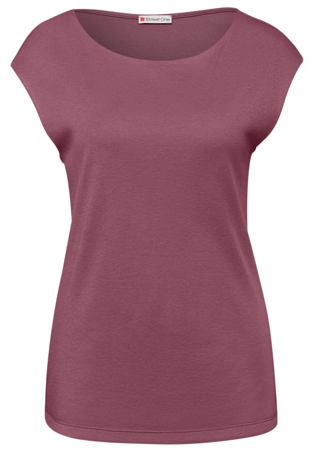 STREET ONE T-Shirt mit U-Boot-Ausschnitt
