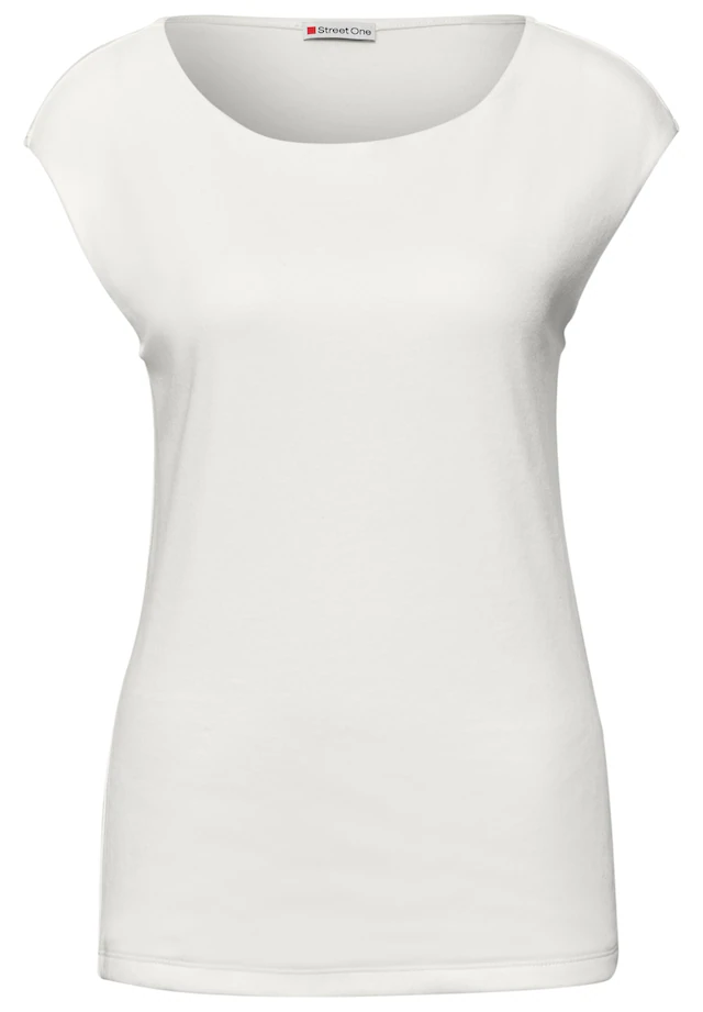 STREET ONE T-Shirt mit U-Boot-Ausschnitt