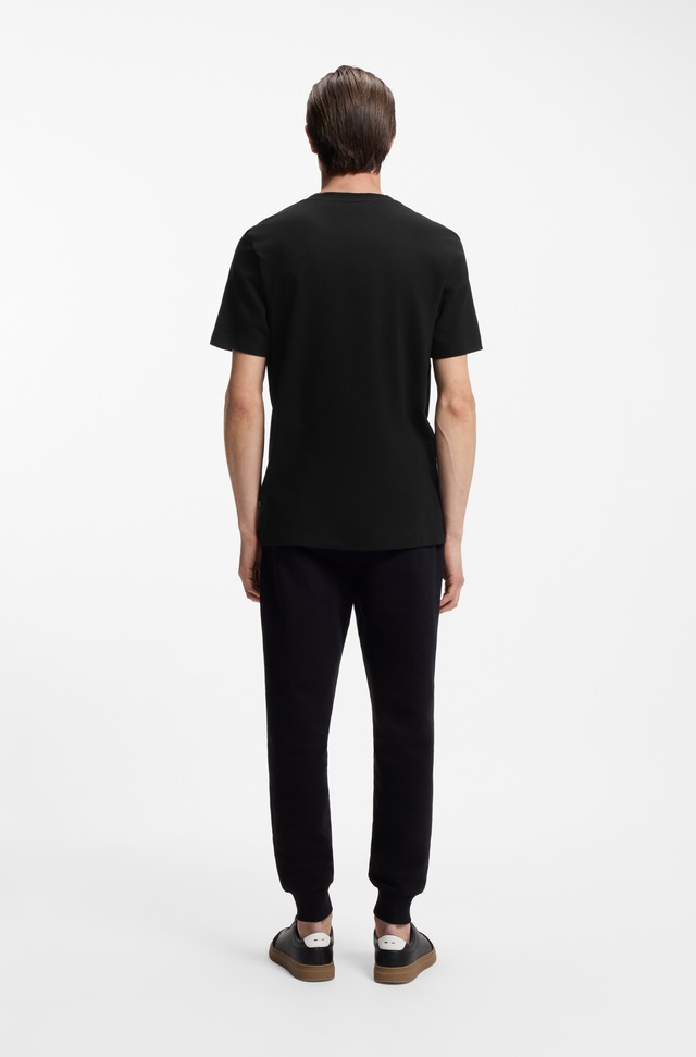 BOSS T-Shirt »Tiburt« mit Jacquard-Struktur, regular fit