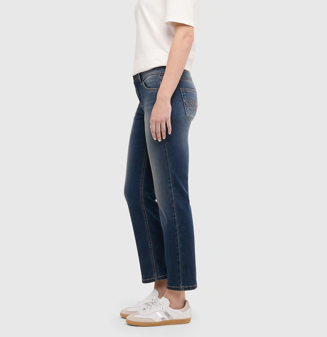 MAC Slim-fit-Jeans »CARRIE straight« Atmungsaktiver Ganzjahres-Denim