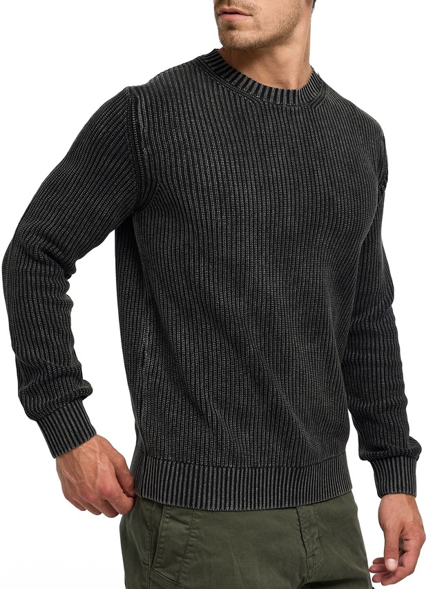 Indicode Rundhalspullover »INTorpedo« Baumwolle, regular fit