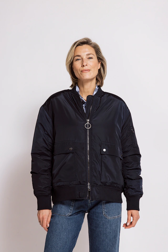Zhrill Jackenblazer »JULIE LOOSE« Blouson - Casual Stil, lockere Passform, aus Kunstfaser, unifarben