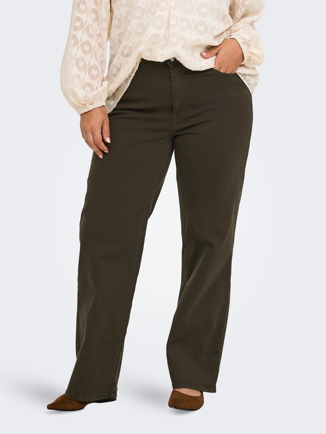 ONLY CARMAKOMA High-waist-Jeans »CARWILLY HW WIDE COL CRO11« Baumwollmischung, High Waist