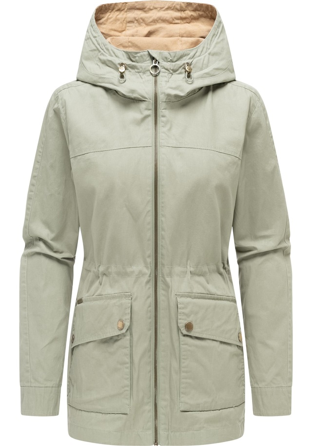 Ragwear Anorak »Lenoa Vintage« mit Kapuze Übergangsparka mit Kapuze und Taillenzugband