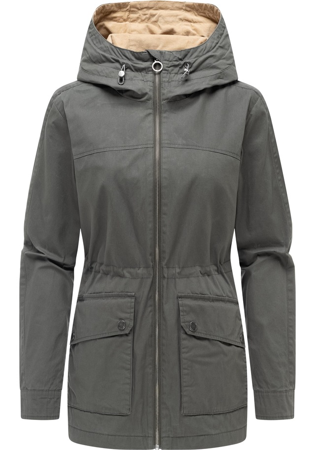 Ragwear Anorak »Lenoa Vintage« mit Kapuze Übergangsparka mit Kapuze und Taillenzugband