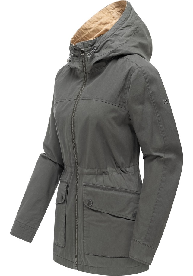 Ragwear Anorak »Lenoa Vintage« mit Kapuze Übergangsparka mit Kapuze und Taillenzugband