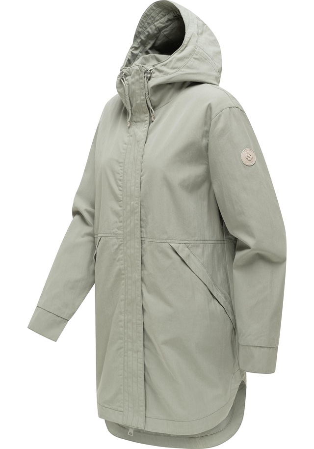 Ragwear Kurzmantel »Lamyja B« Leichter Oversize-Übergangsparka mit Kapuze