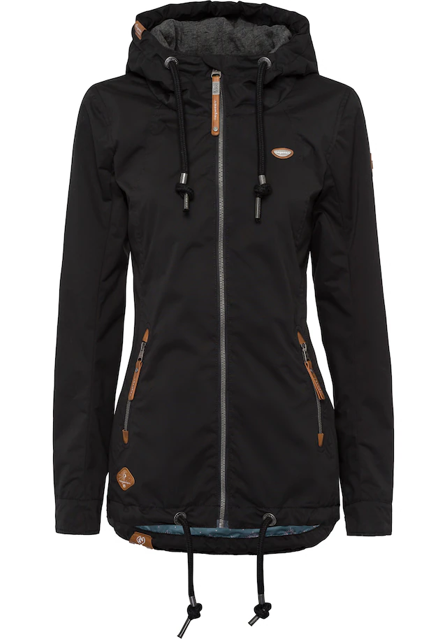 Ragwear Funktionsjacke »ZUZKA« mit Kapuze stylische Übergangs-Outdoor-Jacke Water repellent coating