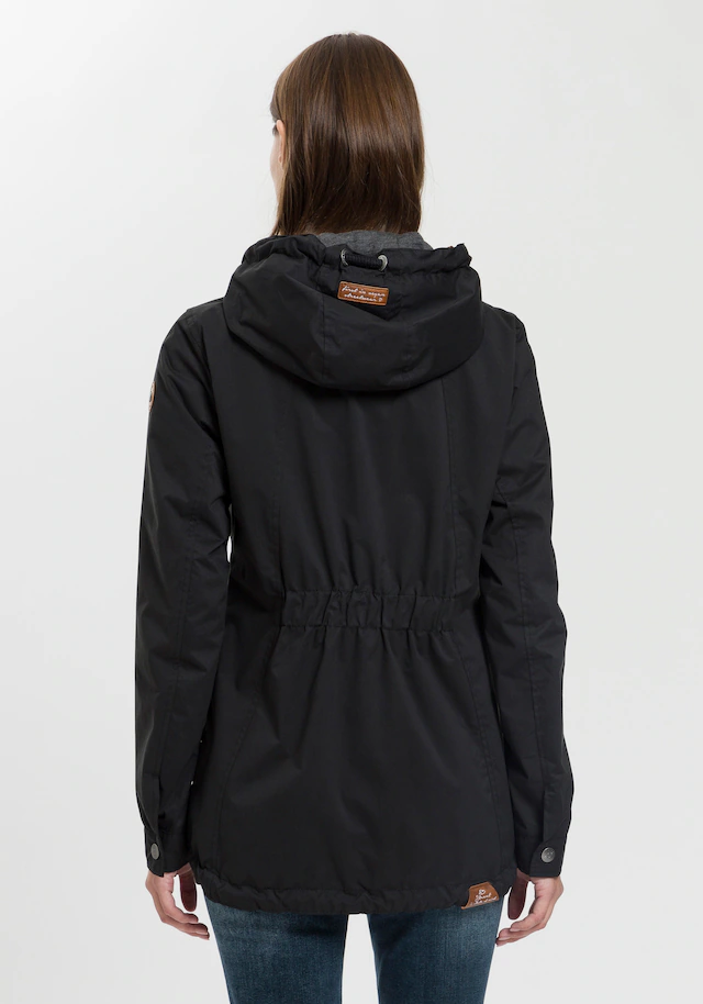 Ragwear Funktionsjacke »ZUZKA« mit Kapuze stylische Übergangs-Outdoor-Jacke Water repellent coating