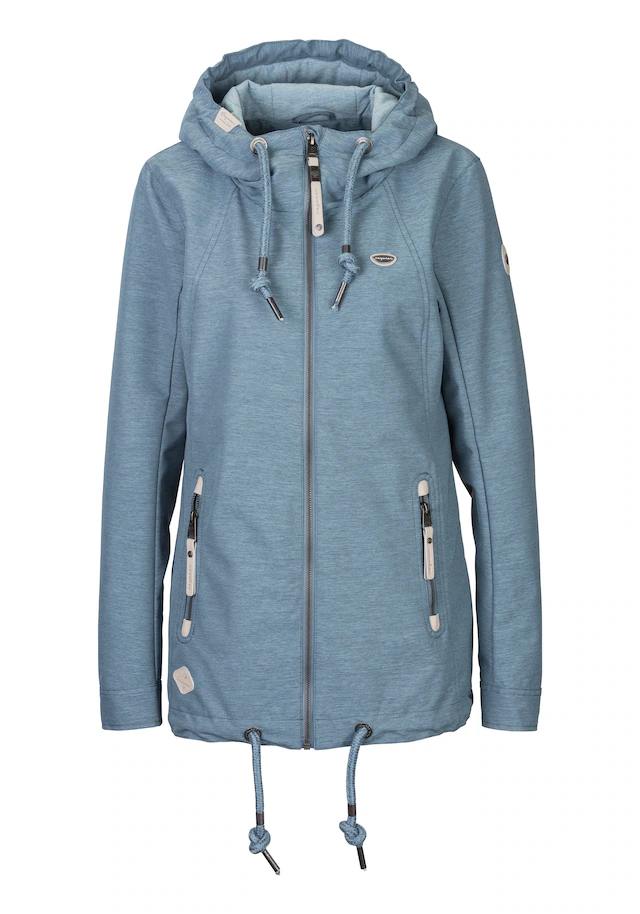 Ragwear Funktionsjacke »ZUZKA« mit Kapuze stylische Übergangs-Outdoor-Jacke Water repellent coating
