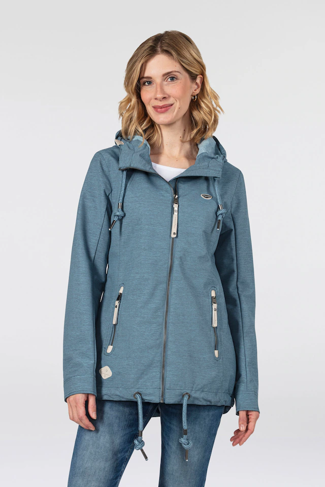 Ragwear Funktionsjacke »ZUZKA« mit Kapuze stylische Übergangs-Outdoor-Jacke Water repellent coating