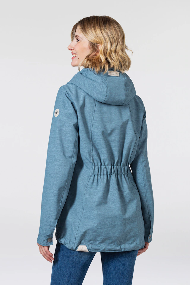 Ragwear Funktionsjacke »ZUZKA« mit Kapuze stylische Übergangs-Outdoor-Jacke Water repellent coating