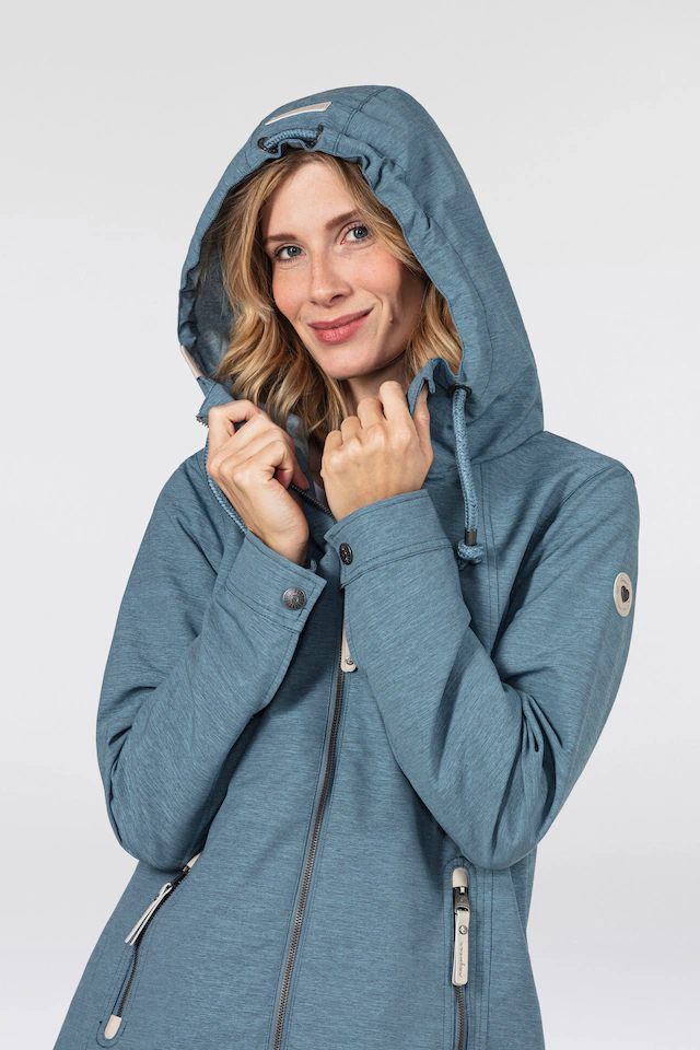 Ragwear Funktionsjacke »ZUZKA« mit Kapuze stylische Übergangs-Outdoor-Jacke Water repellent coating