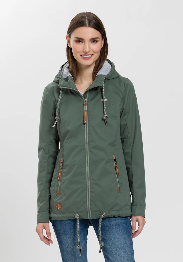 Ragwear Funktionsjacke »ZUZKA« mit Kapuze stylische Übergangs-Outdoor-Jacke Water repellent coating
