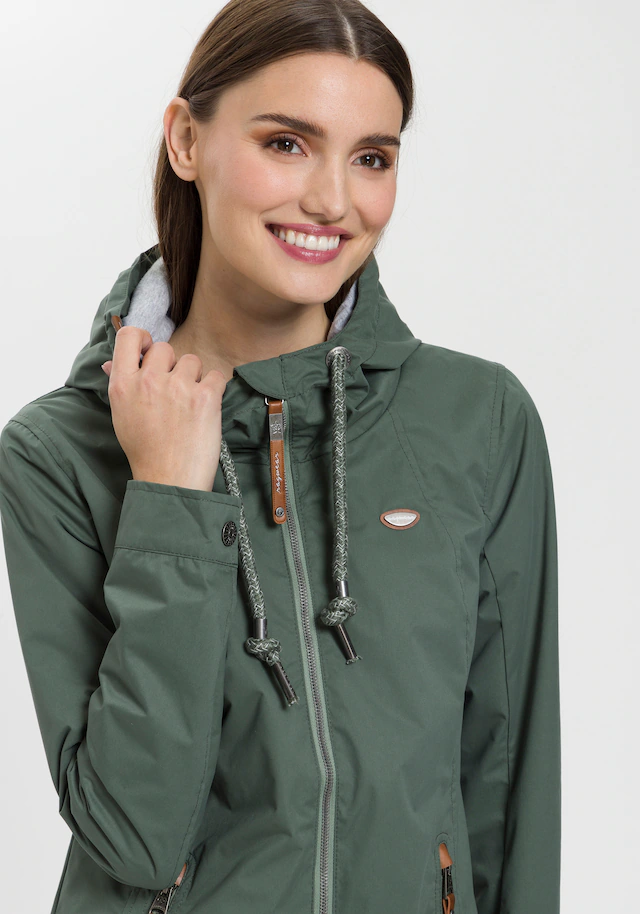 Ragwear Funktionsjacke »ZUZKA« mit Kapuze stylische Übergangs-Outdoor-Jacke Water repellent coating