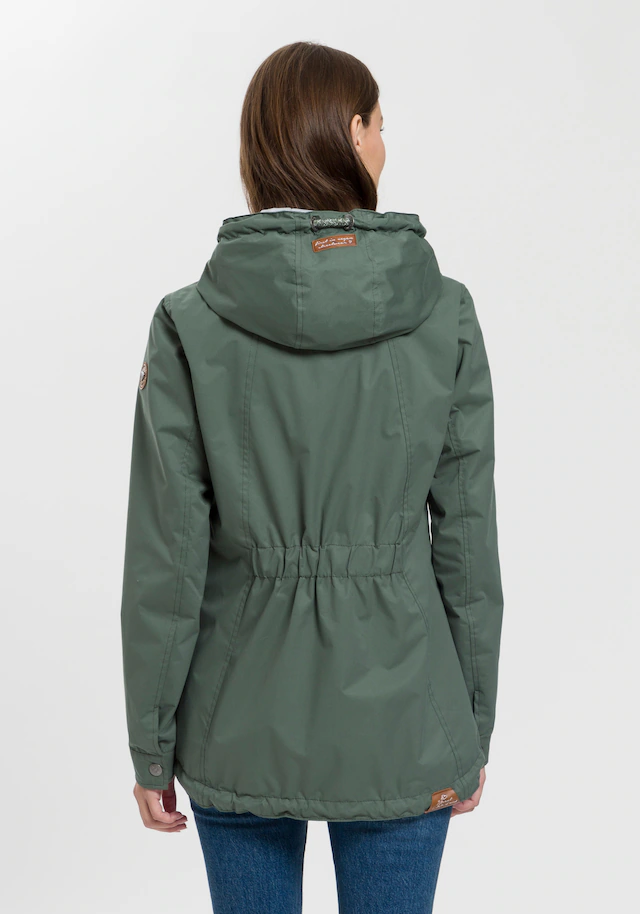 Ragwear Funktionsjacke »ZUZKA« mit Kapuze stylische Übergangs-Outdoor-Jacke Water repellent coating