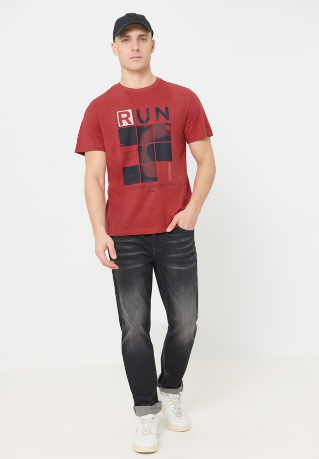 STREET ONE MEN T-Shirt aus reiner Baumwolle