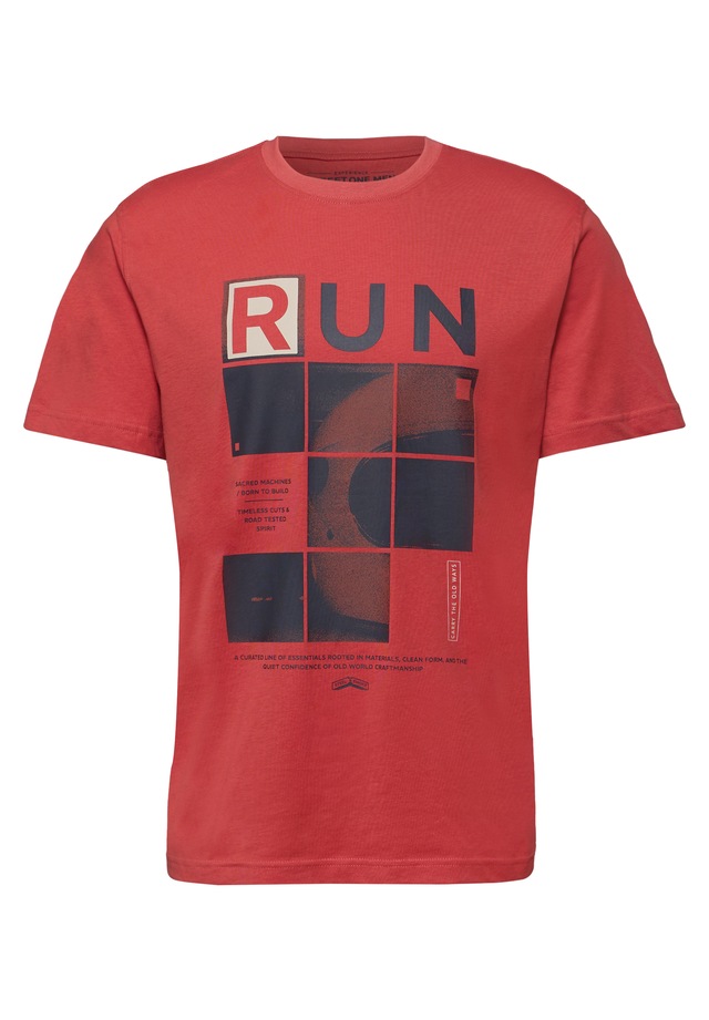 STREET ONE MEN T-Shirt aus reiner Baumwolle