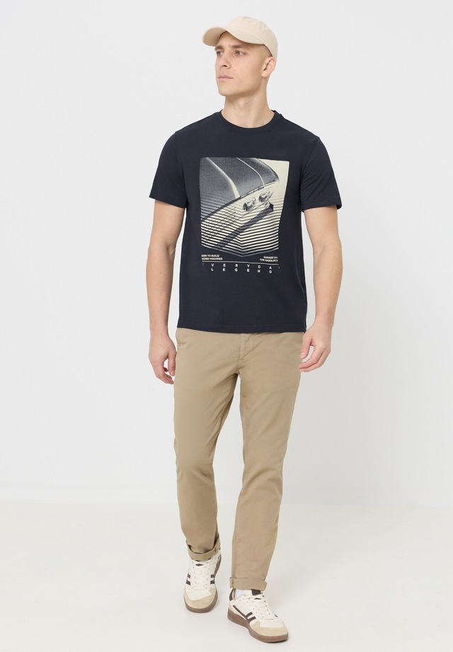STREET ONE MEN T-Shirt aus reiner Baumwolle