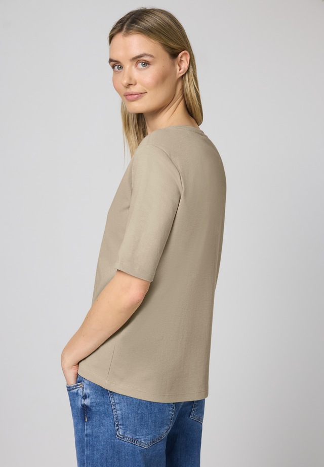 STREET ONE V-Shirt aus reiner Baumwolle
