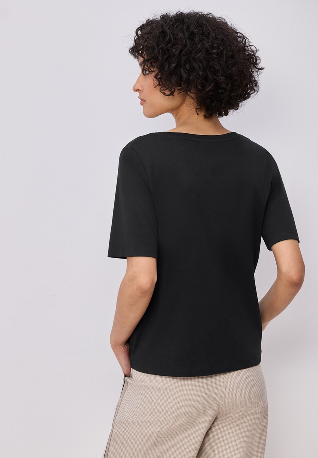 STREET ONE V-Shirt aus reiner Baumwolle