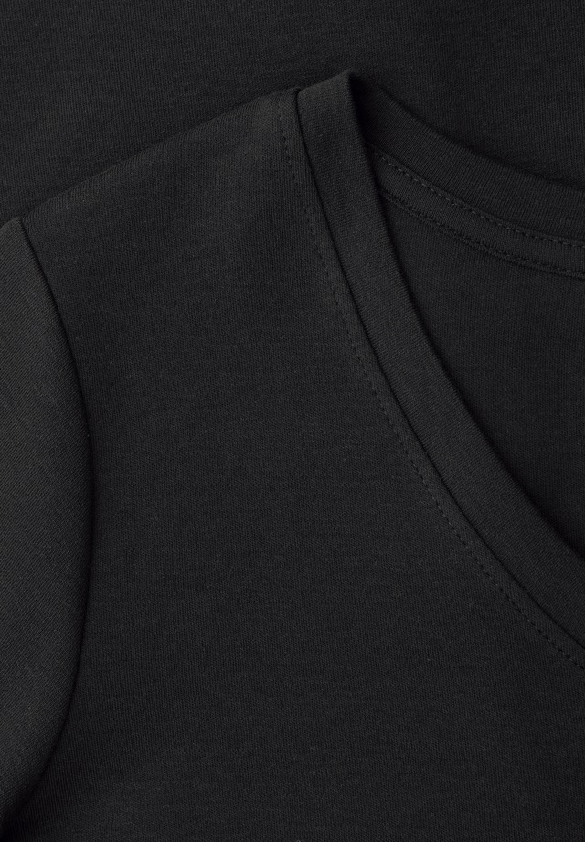 STREET ONE V-Shirt aus reiner Baumwolle