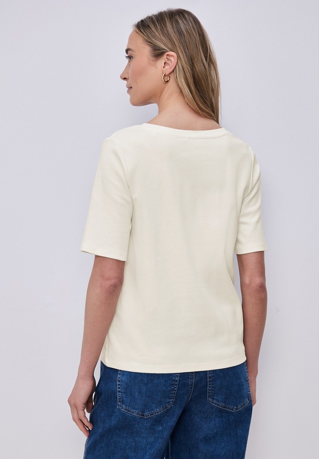 STREET ONE V-Shirt aus reiner Baumwolle
