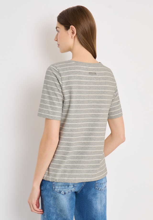 Cecil Print-Shirt mit U-Boot-Ausschnitt
