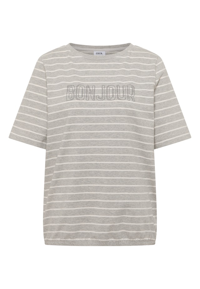 Cecil Print-Shirt mit U-Boot-Ausschnitt