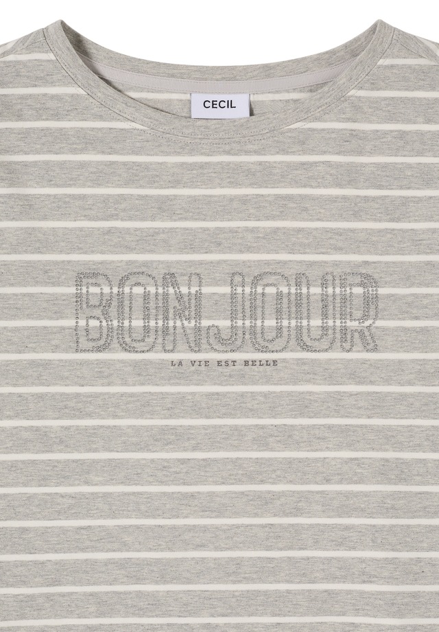 Cecil Print-Shirt mit U-Boot-Ausschnitt
