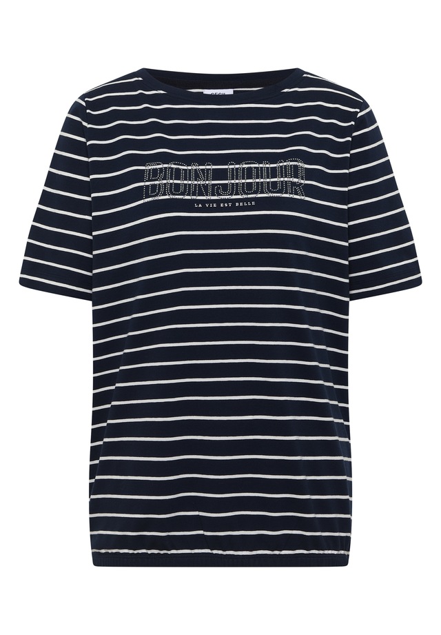 Cecil Print-Shirt mit U-Boot-Ausschnitt