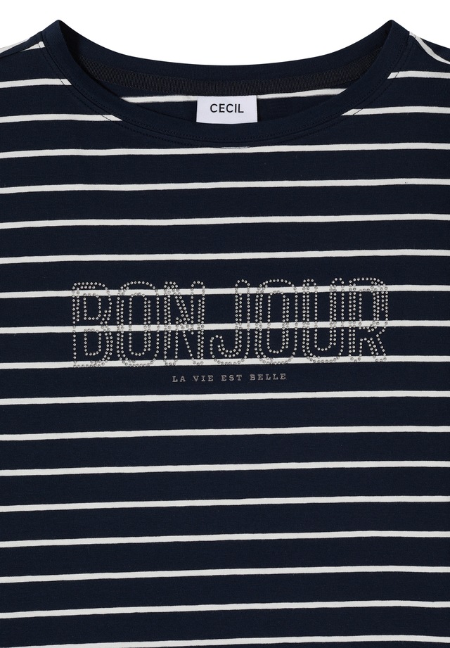 Cecil Print-Shirt mit U-Boot-Ausschnitt