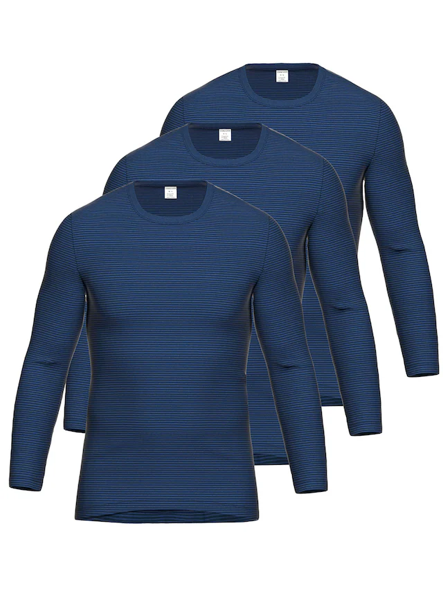 Ammann Unterhemd »3er Pack Shirt 1/1 Arm Day Classic / Jeans Feinripp«