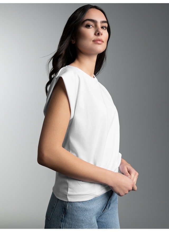 Trigema T-Shirt »TRIGEMA T Shirt mit modischen Falten« 1