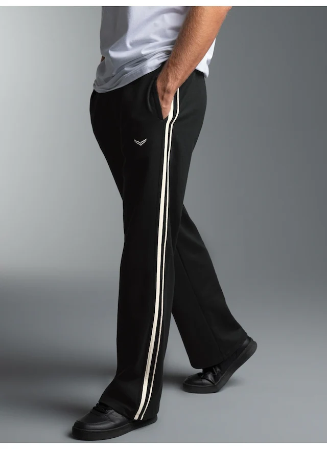 Trigema Jerseyhose »TRIGEMA Jogginghose mit weitem Bein«