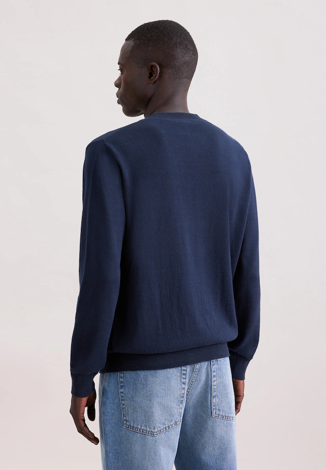 seidensticker Strickpullover »Schwarze Rose« 1/1 Rundhals Uni