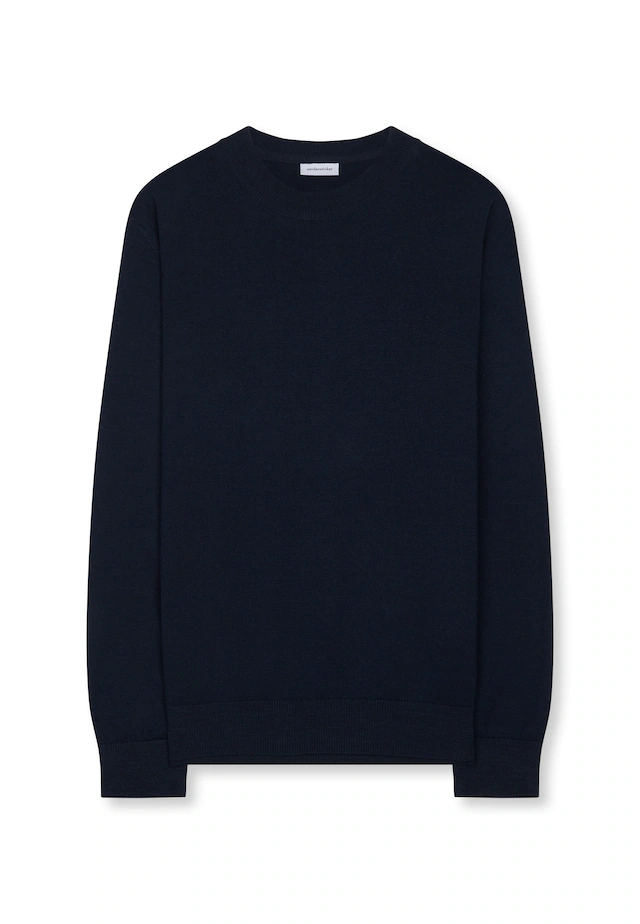 seidensticker Strickpullover »Schwarze Rose« 1/1 Rundhals Uni