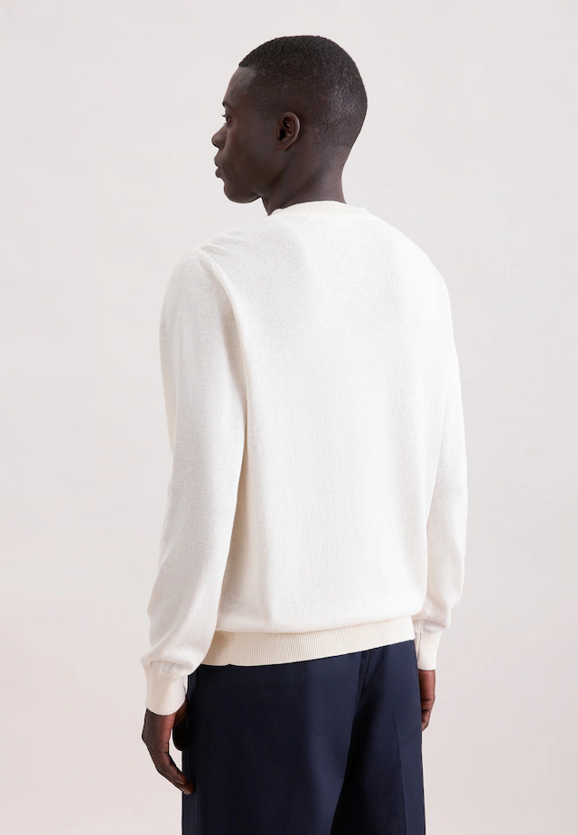 seidensticker Strickpullover »Schwarze Rose« 1/1 Rundhals Uni