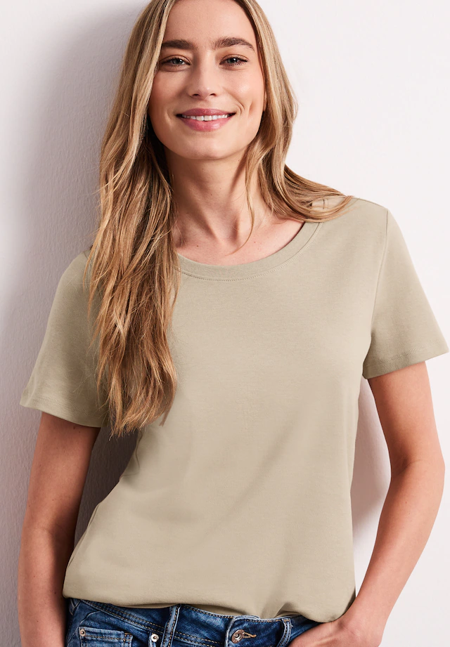STREET ONE T-Shirt aus reiner Baumwolle