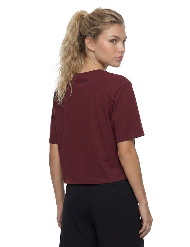 Guess T-Shirt »COLETTE BOXY T-SHIRT« mit Logo-Applikation, Baumwolle