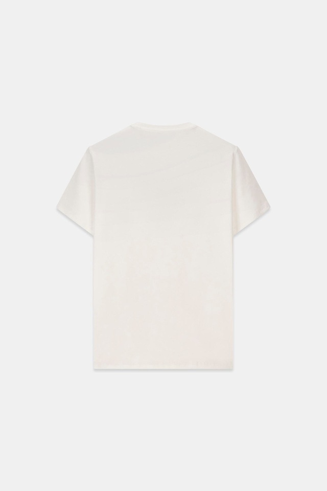 Guess T-Shirt »TRIANGLE SPRAY TEE« Rundhalsausschnitt, Baumwoll-Mix, Slim Fit